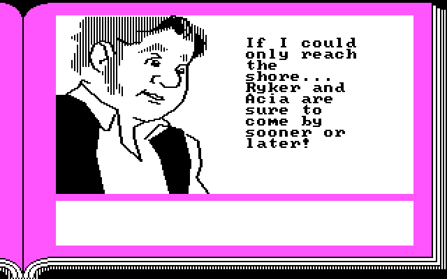 ZorkQuest: The Crystal of Doom IBM PC/Compatibles Screenshot: In need of rescue!