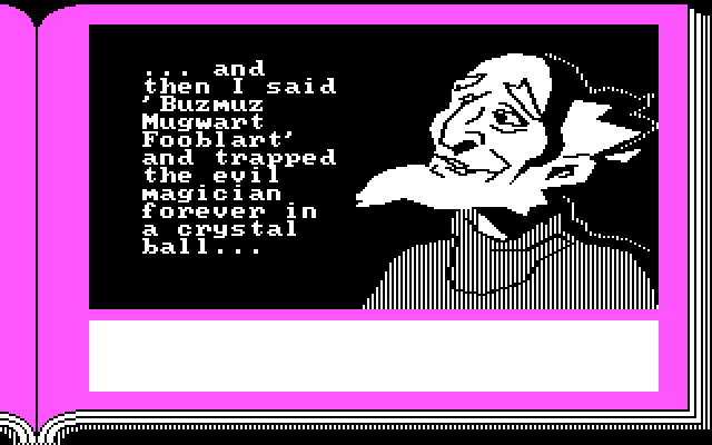 ZorkQuest: The Crystal of Doom IBM PC/Compatibles Screenshot: Some background story...