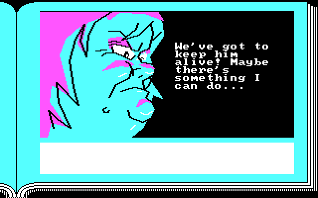ZorkQuest: The Crystal of Doom IBM PC/Compatibles Screenshot: She doesn't look to friendly...