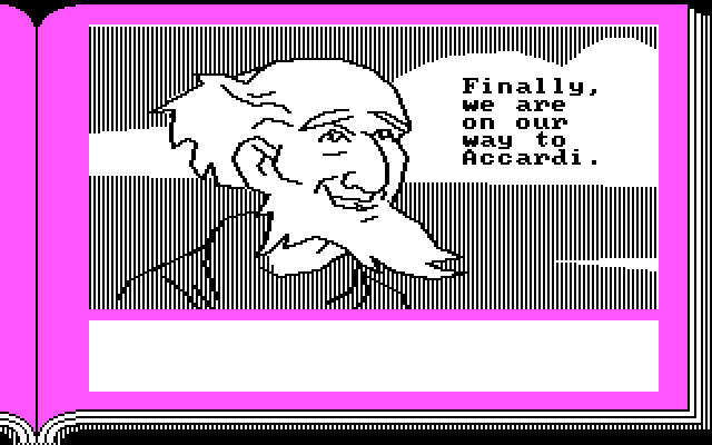 ZorkQuest: The Crystal of Doom IBM PC/Compatibles Screenshot: Finally on our way!