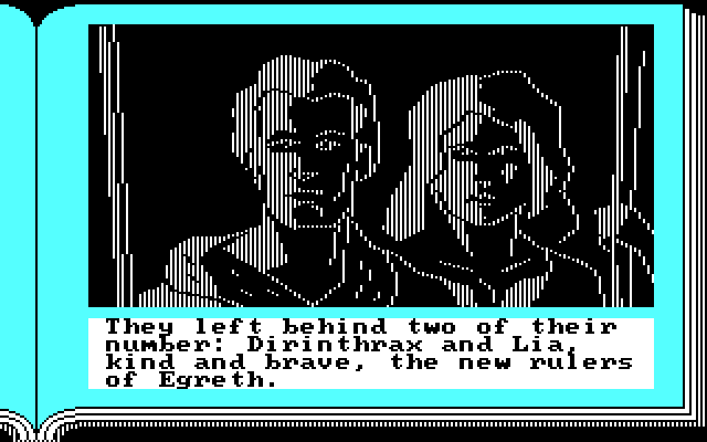 ZorkQuest: The Crystal of Doom IBM PC/Compatibles Screenshot: The new rulers of Egreth.