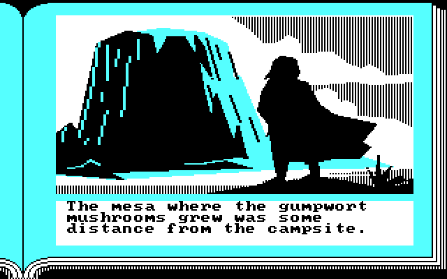 ZorkQuest: The Crystal of Doom IBM PC/Compatibles Screenshot: heading towards a mesa.