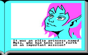 ZorkQuest: The Crystal of Doom for IBM PC/Compatibles - An elfin princess appears.