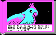 ZorkQuest: The Crystal of Doom for IBM PC/Compatibles - Meet Keeto the bird.