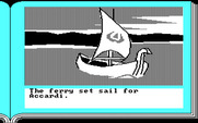 ZorkQuest: The Crystal of Doom for IBM PC/Compatibles - Time to set sail.