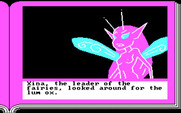 ZorkQuest: The Crystal of Doom for IBM PC/Compatibles - Xina speaks.