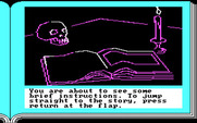 ZorkQuest: The Crystal of Doom for IBM PC/Compatibles - The game optionally provides some instructions.