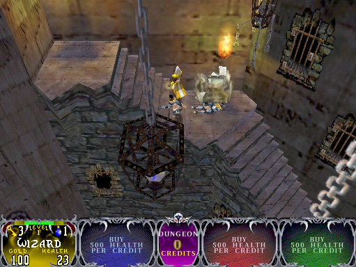 Gauntlet: Legends Arcade Screenshot: Entering the dungeon...