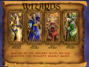 Gauntlet: Legends for Arcade - Game attract mode; about the Wizards.