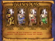 Gauntlet: Legends for Arcade - Game attract mode; about the Warriors.