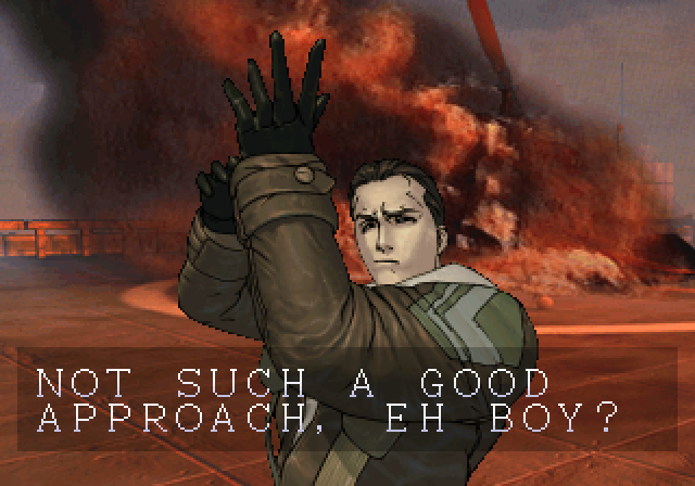 Daraku Tenshi: The Fallen Angels Arcade Screenshot: My opponent taunts me after a loss...