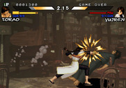 Daraku Tenshi: The Fallen Angels for Arcade - My opponent knocks me down again...