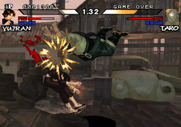 Daraku Tenshi: The Fallen Angels for Arcade - Player one knocked down!