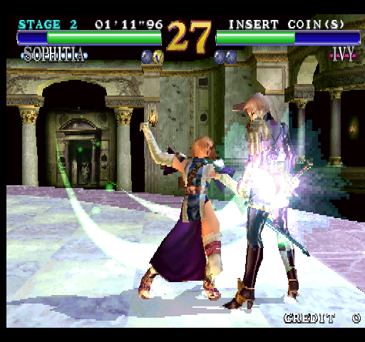 SoulCalibur Arcade Screenshot: Prepare to attack!