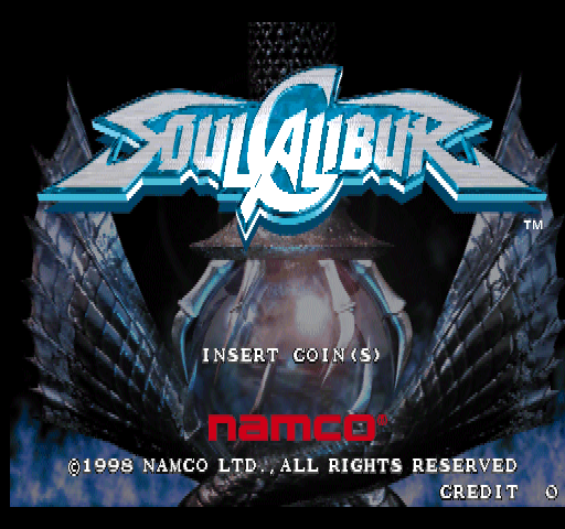 SoulCalibur Arcade Screenshot: Title screen 2.