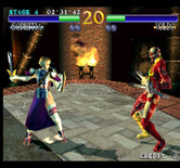 SoulCalibur for Arcade - So far this is a pretty even match.