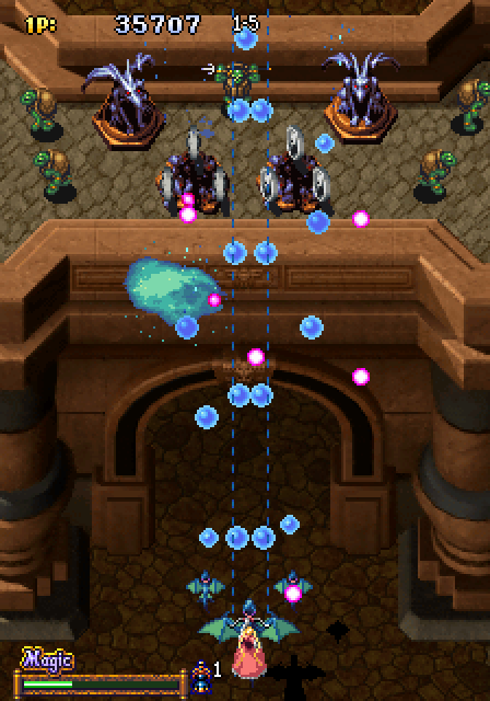 Dragon Blaze Arcade Screenshot: Allow the magic meter to build up for more powerful attacks...if you can!