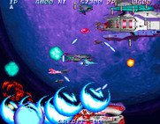 Salamander 2 for Arcade - Two giant ships appear...start the attack!
