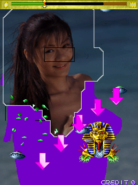 Gals Panic 3 Arcade Screenshot: On to the next level...