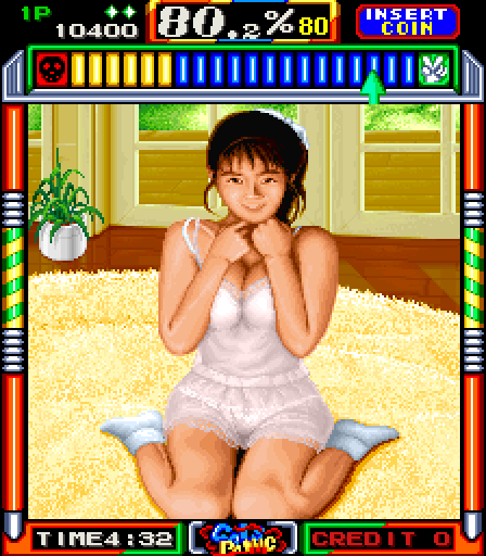 Gals Panic Arcade Screenshot: Round completed!