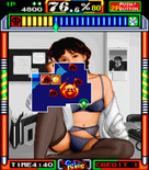 Gals Panic for Arcade - The meter is moving left, which will create a creature...