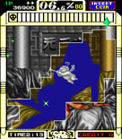 Gals Panic for Arcade - You can also win a stage by advancing the meter all the way to the right.