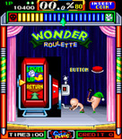 Gals Panic for Arcade - The wonder roulette round between stages.
