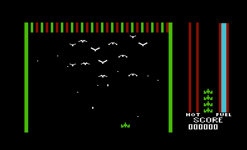 Threshold Commodore VIC-20 Screenshot: Game start.