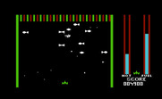 Threshold for Commodore VIC-20 - Each wave of aliens is a different shape.