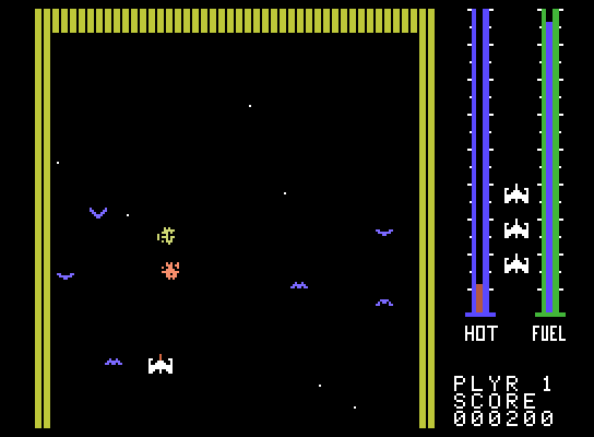 Threshold ColecoVision Screenshot: A few opponents blasted with more to go...