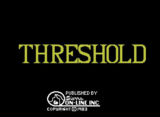 Threshold ColecoVision Screenshot: Title screen.