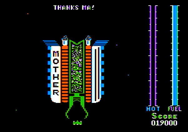 Threshold Apple II Screenshot: Thanks ma!