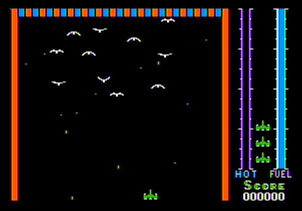 Threshold Apple II Screenshot: Game start.