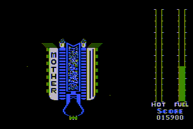 Threshold Atari 8-bit Screenshot: The mother ship arrives...