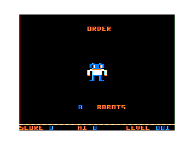 Panic Button TRS-80 Color Computer Screenshot: Here's the order you need to make...