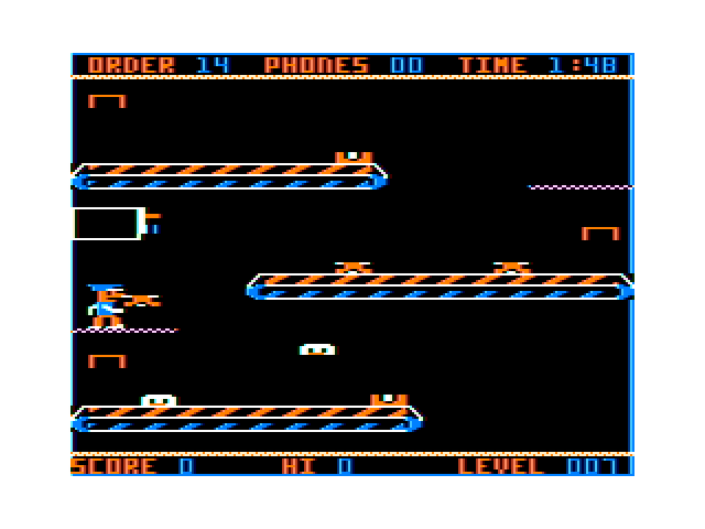 Panic Button TRS-80 Color Computer Screenshot: Time to start making phones...
