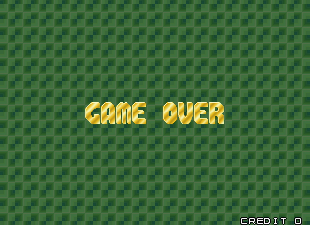 Arkanoid Returns Arcade Screenshot: Game over.