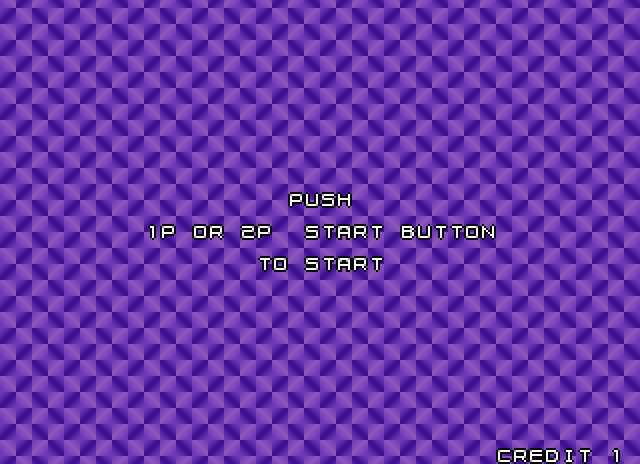 Arkanoid Returns Arcade Screenshot: Push button to start...