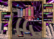 Arkanoid Returns for Arcade - Multiple bricks destroyed at once with this power up...