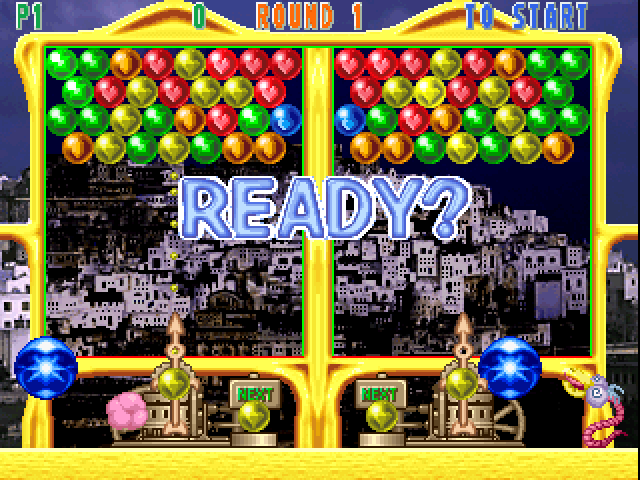 Super Puzzle Bobble Arcade Screenshot: Ready to start?