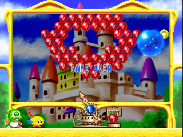 Super Puzzle Bobble Arcade Screenshot: Game demo mode.