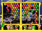 Super Puzzle Bobble for Arcade - The playfield starts to fill up...