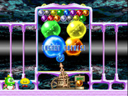 Super Puzzle Bobble for Arcade - Game attract mode.