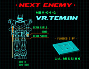 Virtual On: Cyber Troopers for Arcade - Here's the first enemy...