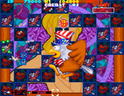 Sexy Parodius for Arcade - Fighting a giant eagle!