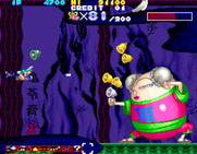 Sexy Parodius for Arcade - The end of level boss for this mission...