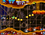 Sexy Parodius for Arcade - Entering a mine of some sort...
