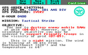 Gunship for Amiga - Mission objective.