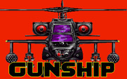 Gunship for Amiga - Title screen.