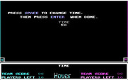 Hover for IBM PC/Compatibles - Setting game options.